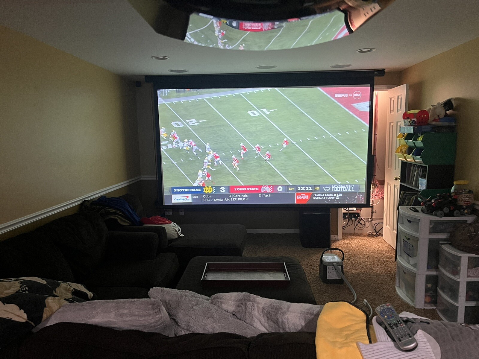 120 “ inch 4K motorized projector screen eBay