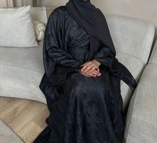 Long Dress Batwing Sleeve Abaya Muslim Women Kaftan Evening Robe Ramadan Islamic
