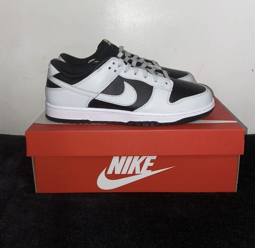Nike Dunk Low Grey Panda Volt UK 9 US 10 FD9756-100 Brand New In Box Sb | eBay