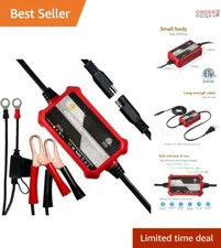 Automatic 12V Battery Charger 1A Smart Maintainer Trickle Charge for All Batt...