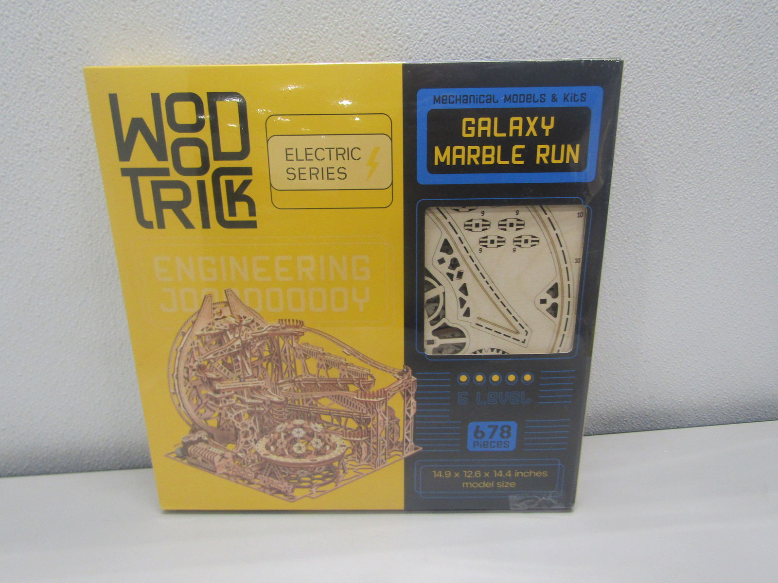 Wood Trick Wooden Model Kit Electric Series Galaxy Marble Run eBay