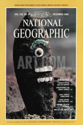 AZTEC TEMPLES National Geographic DEC 1980  JACKALS FATIMA PORTUGAL COAL