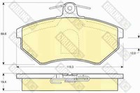 Girling BremsbeläGe Vorne FüR VW Golf III Passat Variant Audi 80 Cabriolet