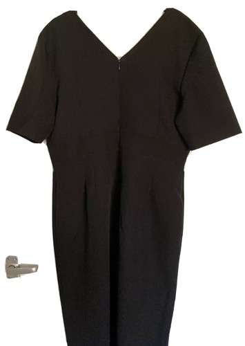 VESTIDO NEGRO LÁPIZ CREPE DE ALMACÉN NUEVO CON ETIQUETAS TALLA 12 FIESTA VESTIDO DE NOCHE BODA NUEVO - Imagen 10 de 12