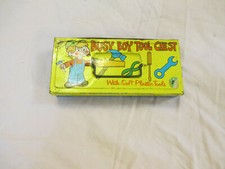 VINTAGE Busy Boy Tool Chest Ohio Art Metal Tool Box NO TOOLS