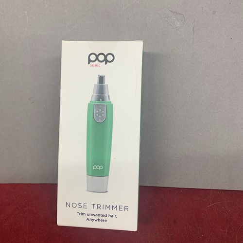 POP Sonic Nose & Ear Hair Trimmer Portable, Travel, Easy to Use AA
