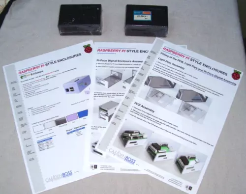 Two New Raspberry Pi Model B & PiFace Style Enclosures Carbon Fibre Effect