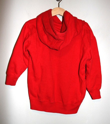 Boys Rabbit Skins Dinosaur T-Rex Christmas Hoodie Hooded Sweatshirt Red Size 4 - Picture 2 of 2