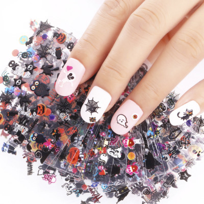 24sheet Halloween 3d Nail Sticker Owl Skull Pumpkin Manicure Nail Art Adhesiv Hi Ebay