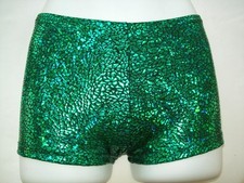 ADULT HOLOGRAM BOOTY SHORTS, 20 COLORS, DANCE COSPLAY GYM RAVE EDM Y0GA DERBY