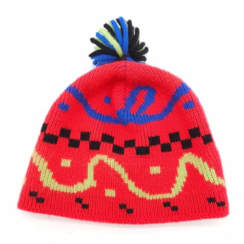 Vintage Wigwam Mills Wool Knit Pom Beanie Hat Winter Ski Snow Cap USA Made Adult - Picture 2 of 4