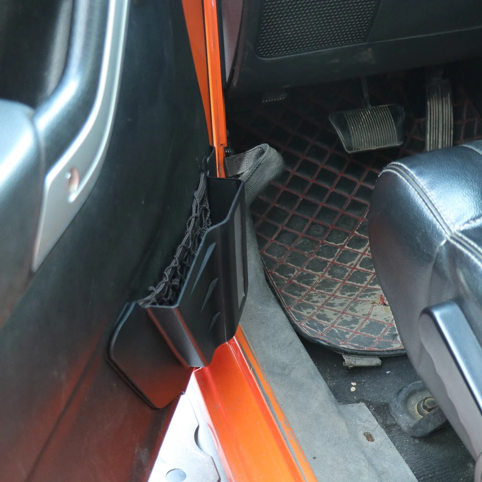 Car Black Front Door Pocket Storage Organizer Box For Jeep Wrangler JK 2012-2017 Foto 4 de 4