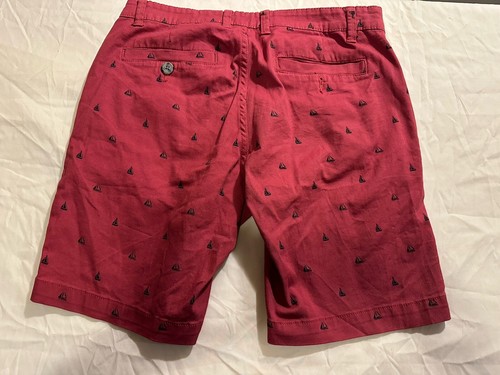 Knickerbocker Vintage Design Shorts 30 Mens Red ++Flex Sailboat NWT - 第 3/5 張圖片