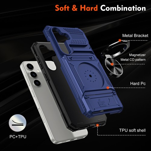 Custodia robusta portafoglio resistente per Samsung Galaxy S24 A25 A15 A35 A14 5G - Foto 35 di 61