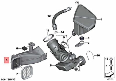 Genuine BMW X3 G01 G02 X3 18d 20dX 25dX X4 SAC SAV INTAKE DUCT 