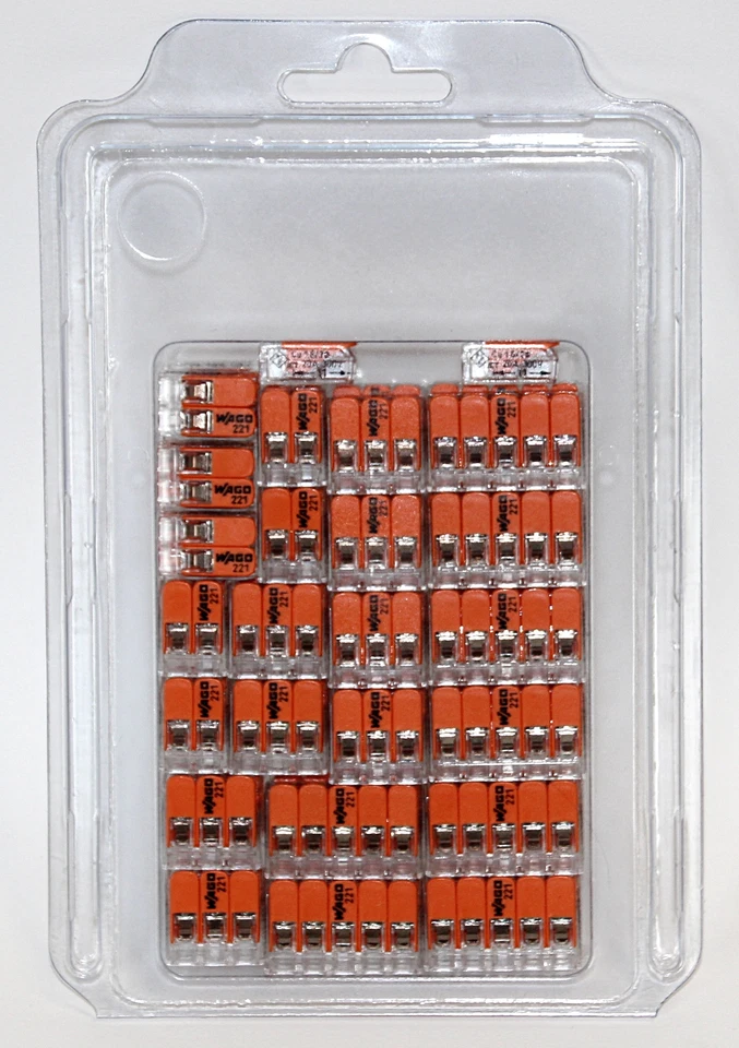 Wago 221 Klemmen SET 16x 221-412, 221-413, 221-415 | Kabel Verbinder Original