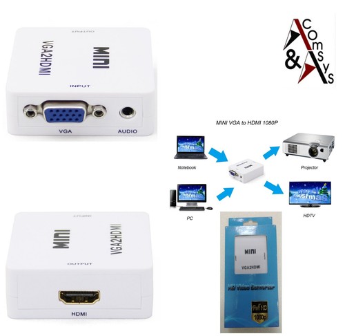 Konverter VGA auf HDMI zu VGA Adapter Displayport auf DVI Digital zu Analog - Picture 5 of 48