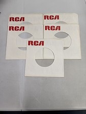 45 RPM 7" RECORD SLEEVES CO. SLEEVE 5 PACK SEE PHOTOS - RCA SLV163 