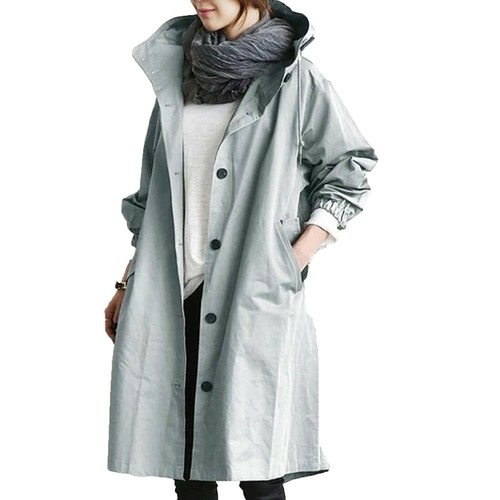 Women Ladies Waist Casual Long-sleeved Jacket Outdoor Windproof Jacket Plus Size - Bild 10 von 21