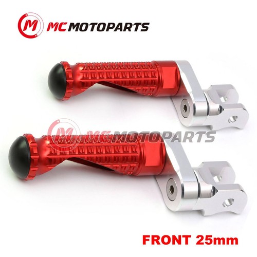 For Kawasaki NINJA 650R EX650JHF 17-22 21 MPRO 25mm Lowering RED Rider Foot Pegs