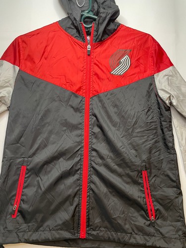 NBA Portland Trail Blazers rain jacket youth kids large full zip windbreaker - Picture 8 of 12