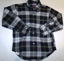 Class Club Green Plaid Button Down Preppy Dress Shirt Adj. Cuffs 8 C-2