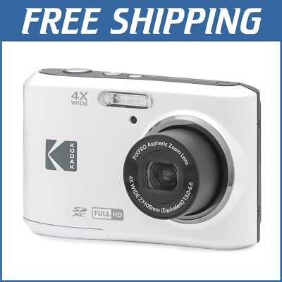 PIXPRO FZ45-WH 16MP Compact Digital Camera with 4X Optical Zoom - White$