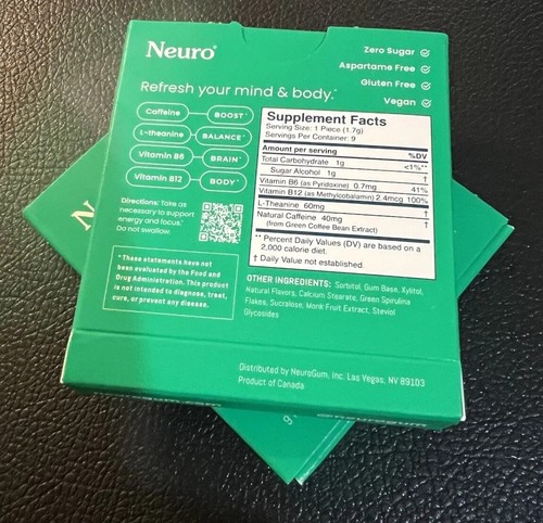 Neuro Mints Kaugummi Energie & Fokus Ruhe & Klarheit Schlaf & Aufladen Nootropika wählen - Bild 14 von 14