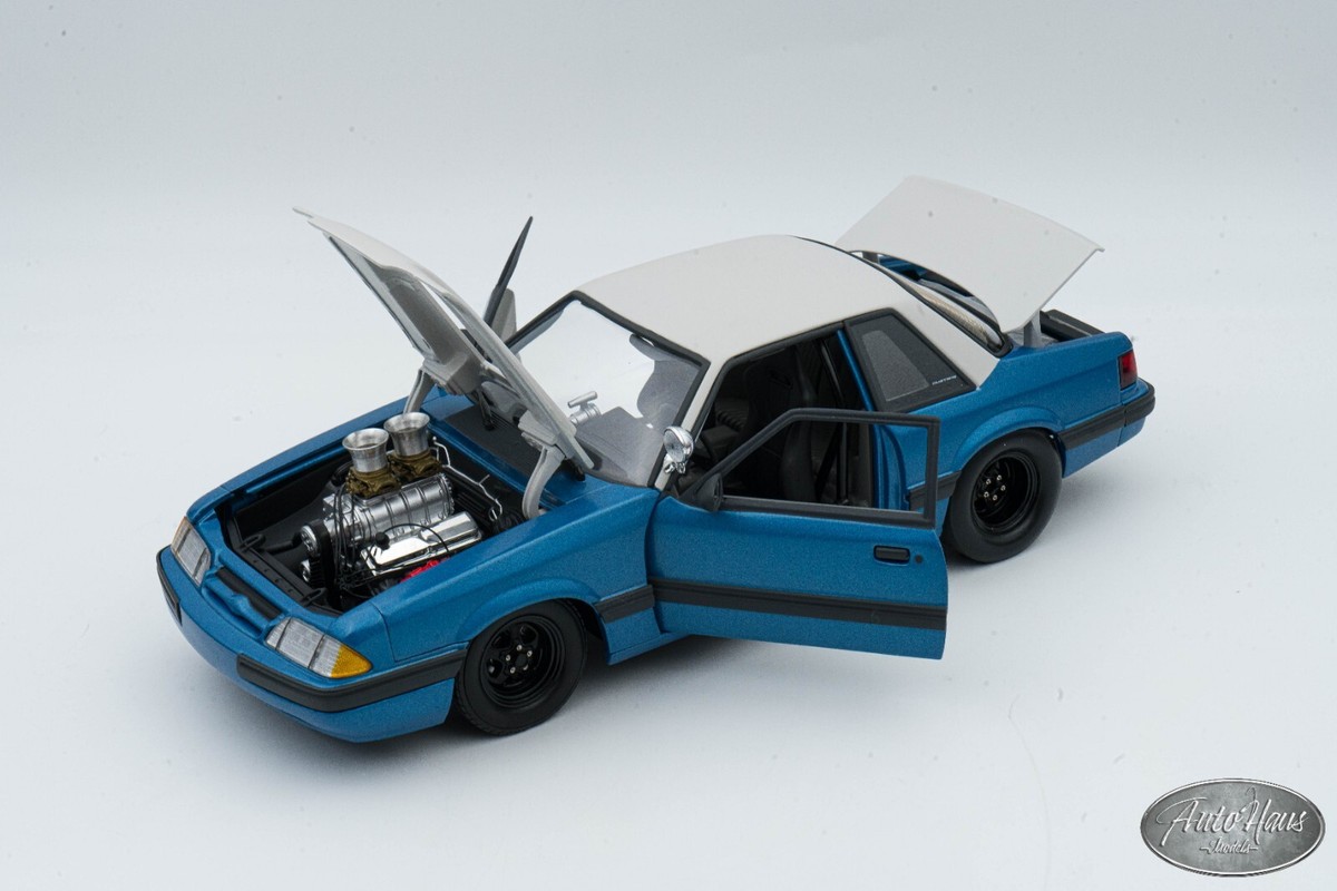1/18 GMP Ford Mustang Foxbody Bounty Hunter Blue 🤝ALSO OPEN
