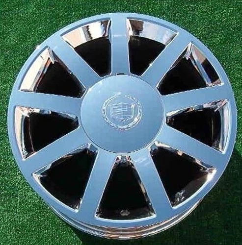 Tapa central de fábrica Cadillac Escalade nueva 2002 2003 2004 2005 2006 OEM buje cromado Foto 3 de 4