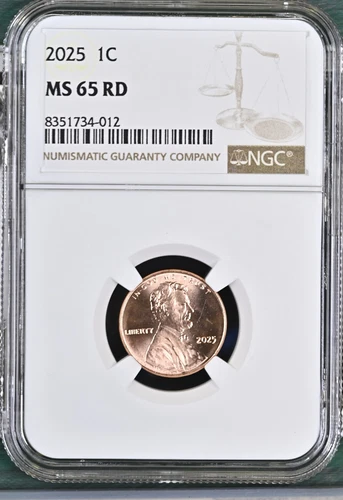 2025 LINCOLN UNION SHIELD CENT PENNY NGC MS65RD BU UNC DETAILED COIN #L