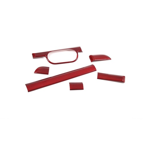 Red Carbon Fiber Dashboard Panel Cover Trim For Porsche 718 Boxster Cayman 911 - Picture 3 of 5