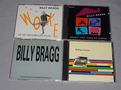 BILLY BRAGG - 4 VERSCHIEDENE CD'S: WILLIAM BLOKE, DON'T TRY, NEIGHBOURHOOD...... - Bild 1 von 2