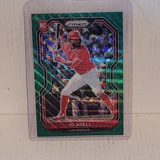 2021 Panini Prizm Baseball Jo Adell RC Green Wave Prizm 191
