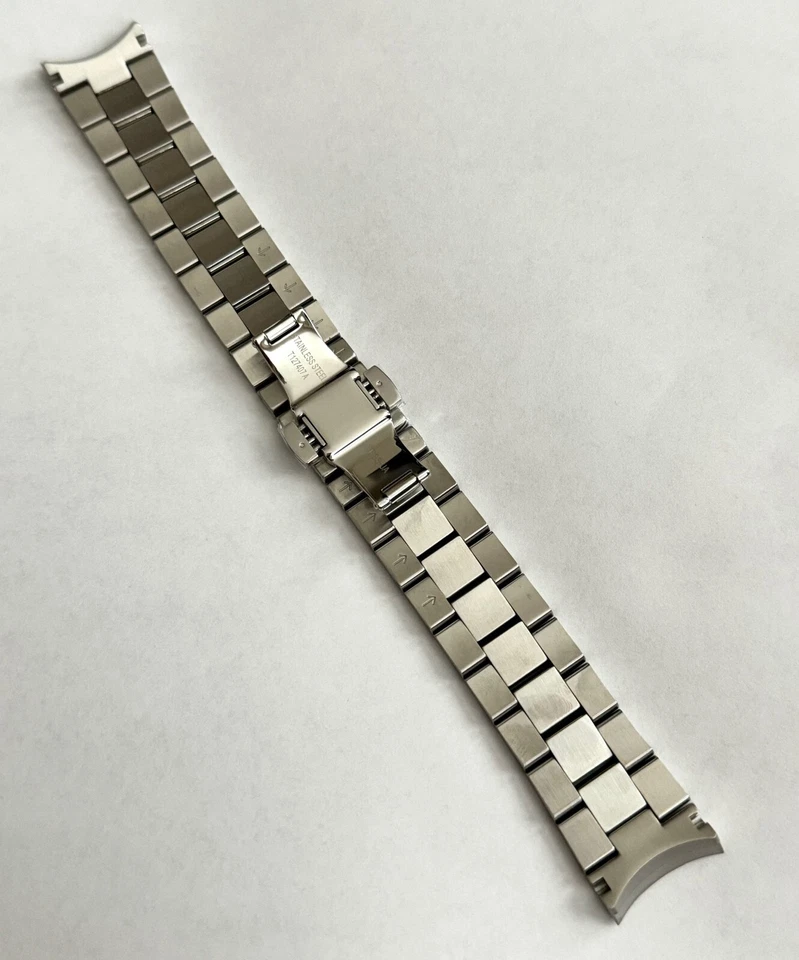 Pulsera de reloj de acero original Tissot Powermatic para parte posterior de la caja # T127407A Foto 2 de 3