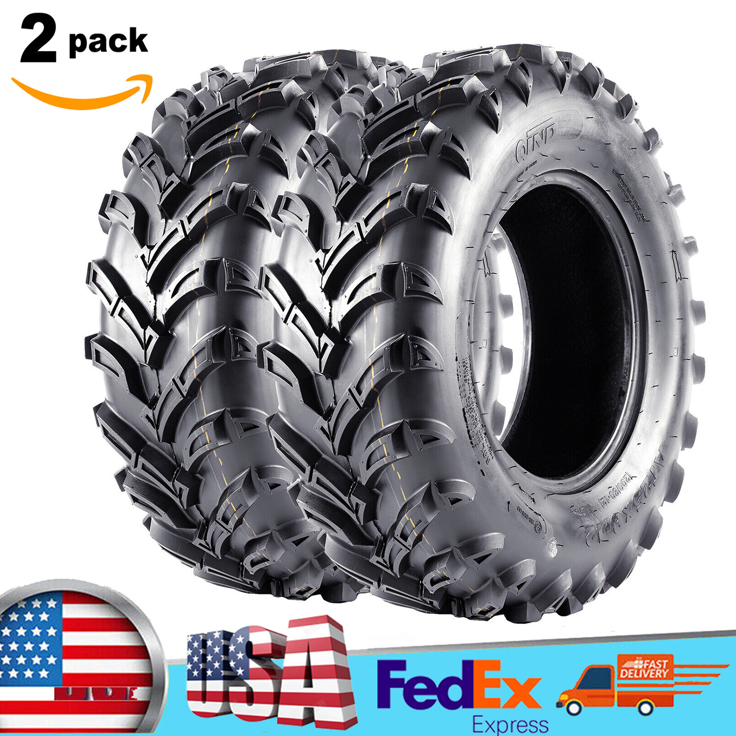 25x812 6PR ATV Tires, 25x8x12 All Terrain ATV UTV S×S OffRoad Tires