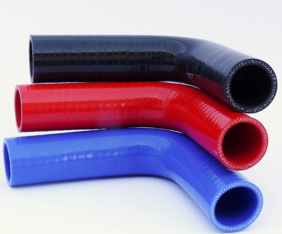 90°Grad, Silikonbogen, ID 32mm, Silikonschlauch, Bogen Silikon Schlauch SCHWARZ - Bild 2 von 4