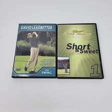 Golf Instruction Lot of 2 DVDs The Swing   DVD Coach Shirt Game Putting Butch 