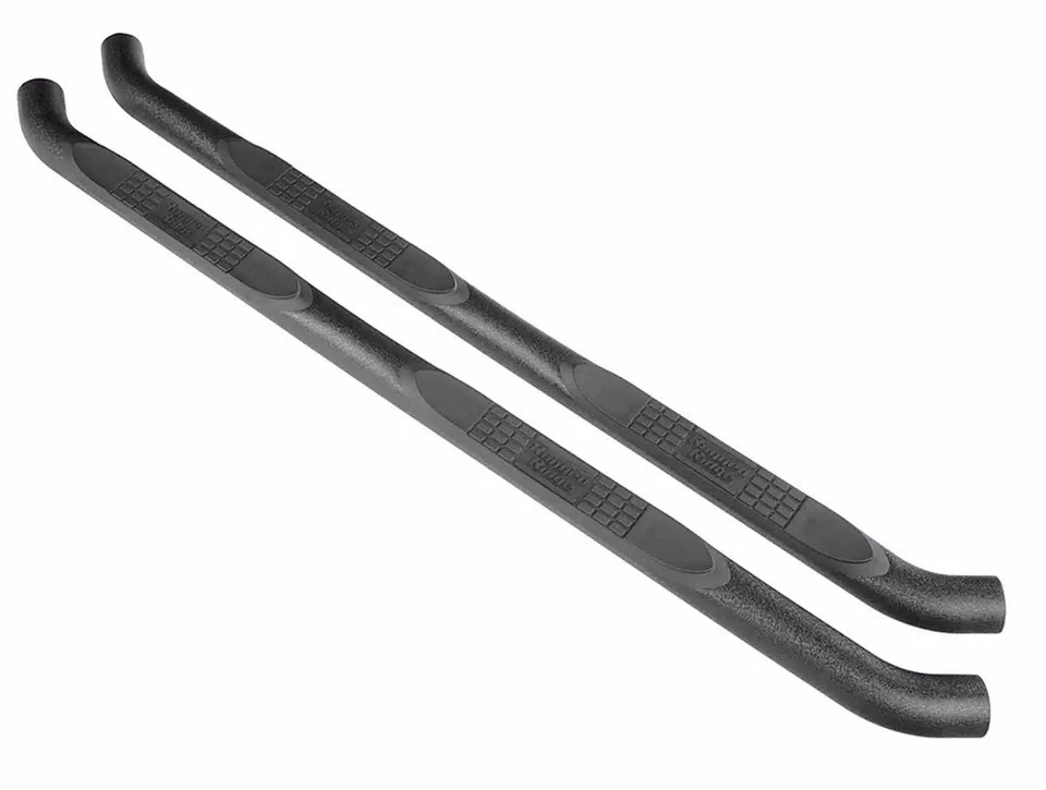 Rugged Ridge 3" Tube Side Steps Textured Black Round 11591.02 Fits 1976-1986 CJ Foto 2 de 4