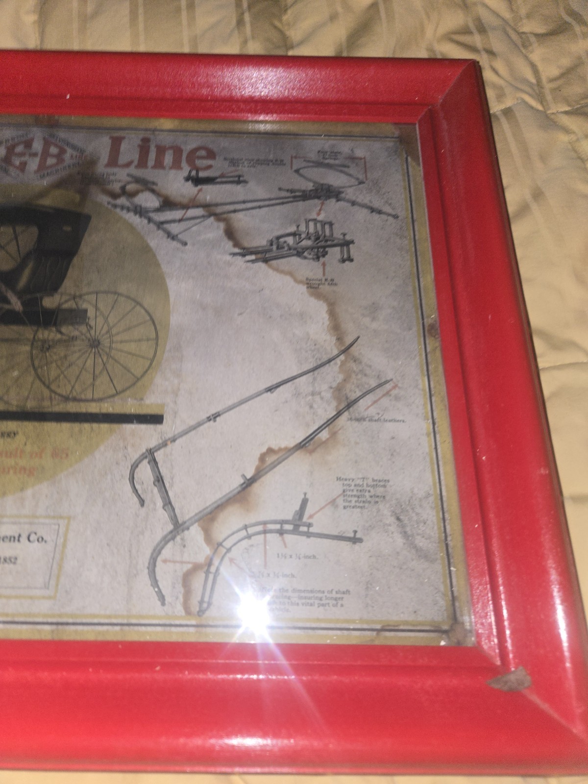 E.B. EMERSON BRANTINGHAM IMPLEMENT Company Ad Framed ROCKFORD ILLINOIS