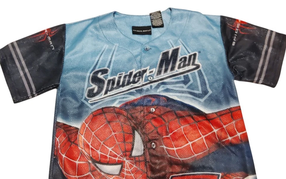 Camiseta de béisbol Spider-Man 2 para niños talla 7 vintage 2004 Foto 4 de 4