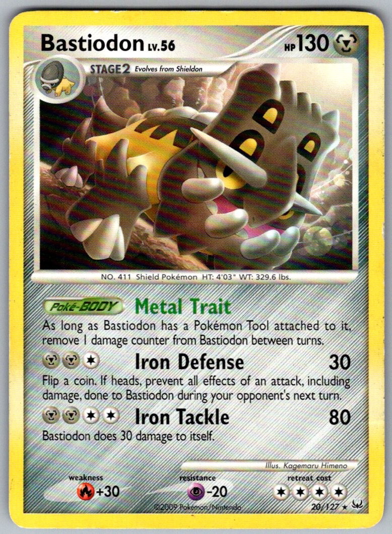 Bastiodon Rare Platinum 20/127 MP