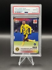 Topps 2020-21 Now Bundesliga Youssoufa Moukoko Borussia Dortmund PSA 10
