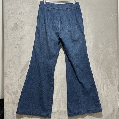 VTG 60's 70's Wrangler Misses Jeans 15/16 Flared Leg Bell Bottom