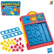 Perfection Game by Hasbro - Classic Shape Matching Puzzle Kids Board Game