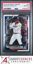 2024 BOWMAN CHROME #29 RONALD ACUNA JR. PSA 10