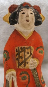 Antique Hand Painted Japanese Geisha Figure
