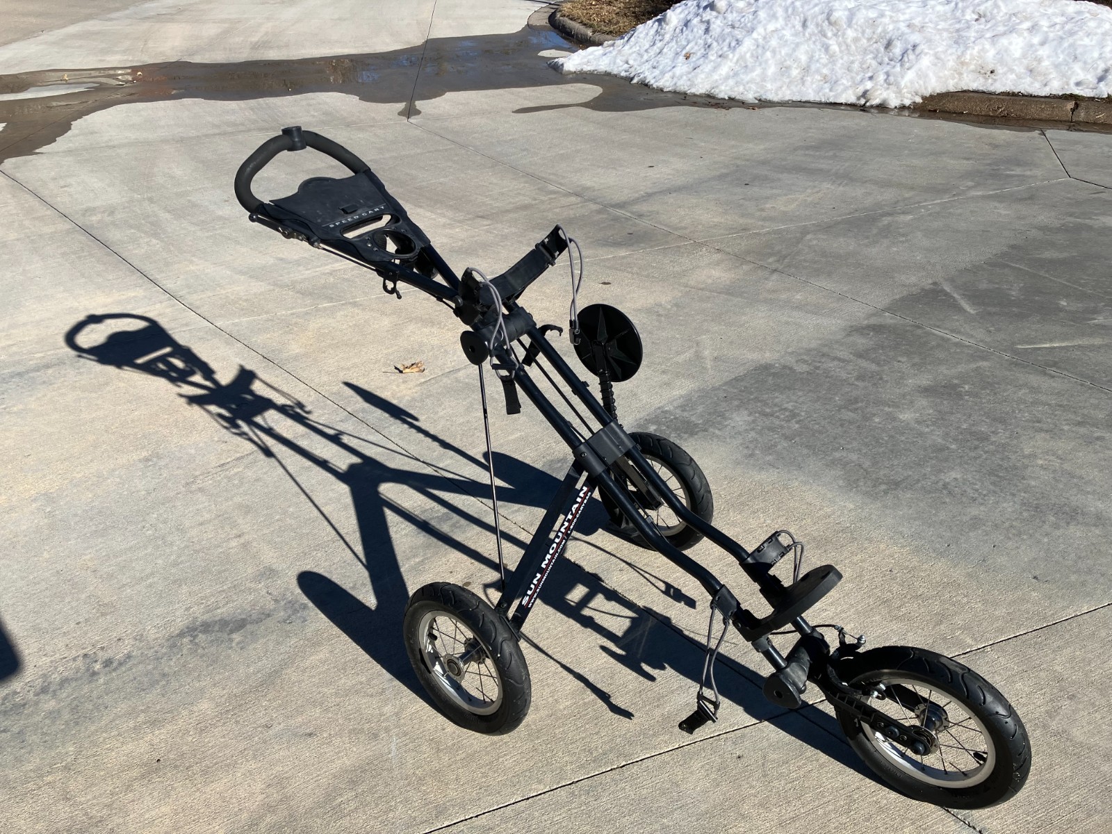 Sun Mountain Speed Cart Push Cart Black Collapsible Bag Hold