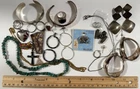 Large Estate Jewelry Lot Many Sterling Silver Vintage to Modern Pendants Rings