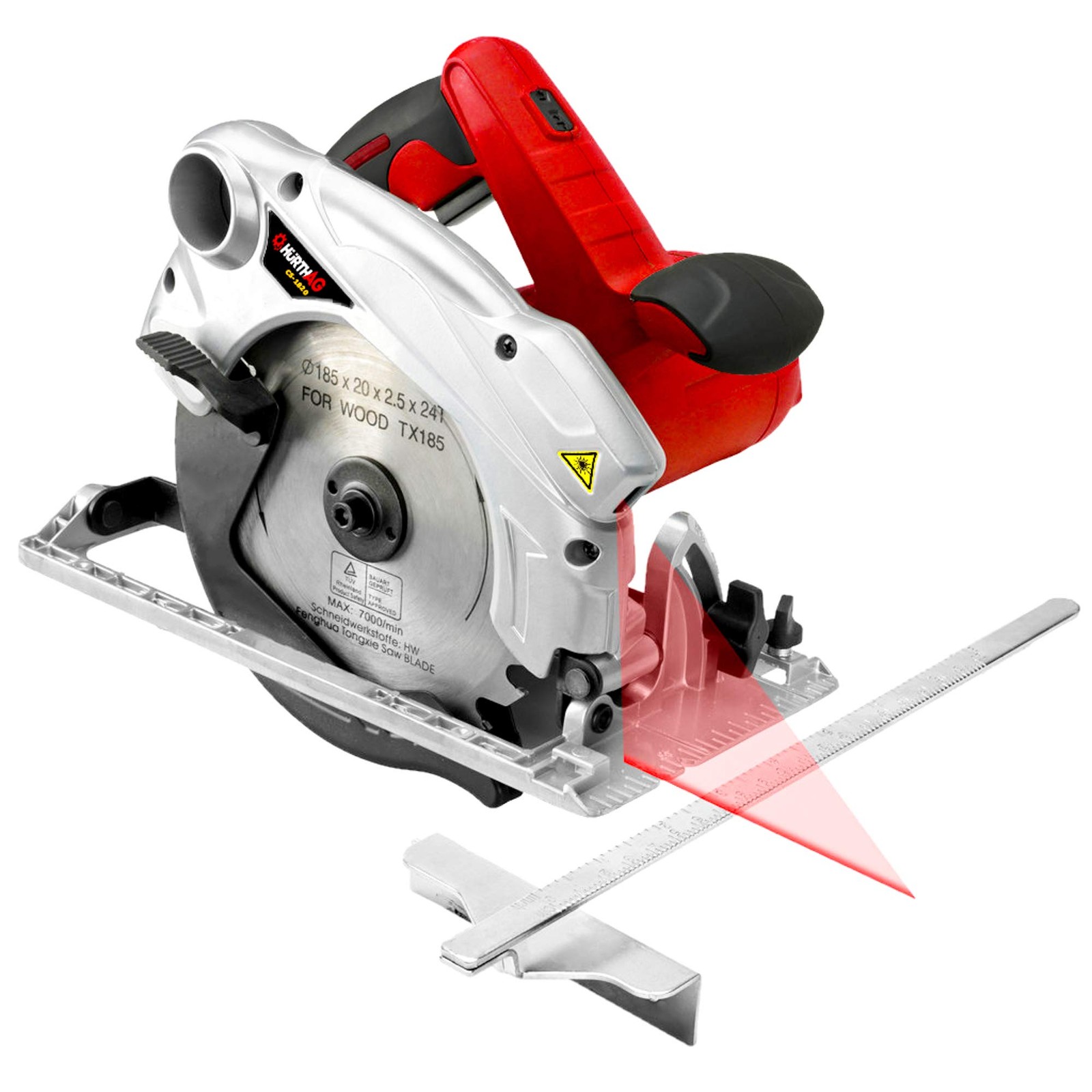 Sega Circolare 1500W CS-1820 Laser + 2 Dischi 185mm | Offerta Professionale
